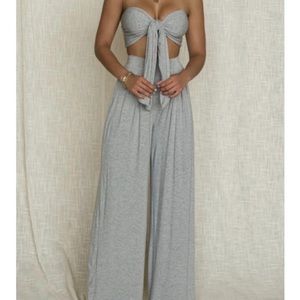 Beautiful brand new tie tube top and wide leg pants sets size X-large